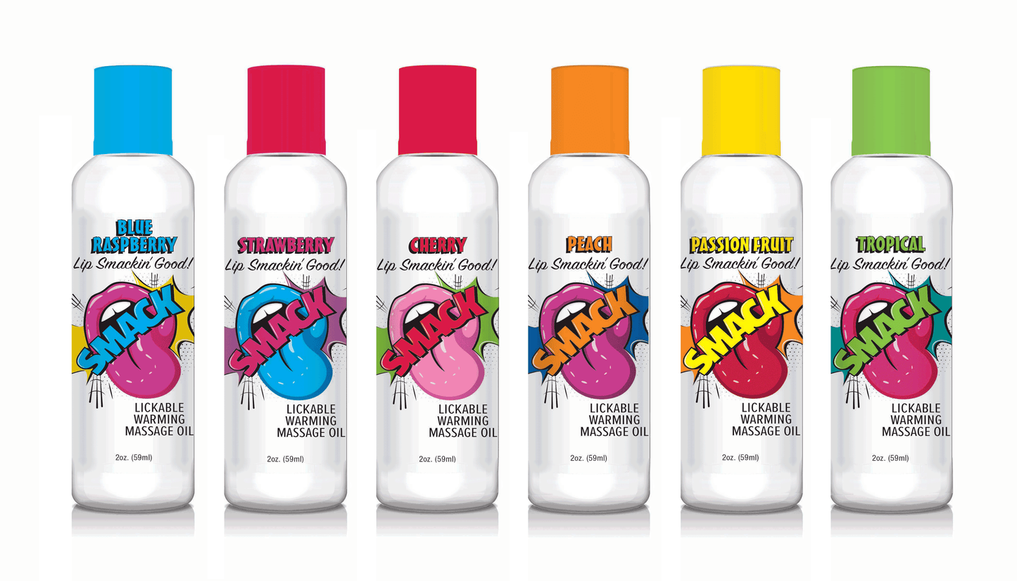 Smack Warming & Lickable Massage Oil - Cherry 2oz 🍒