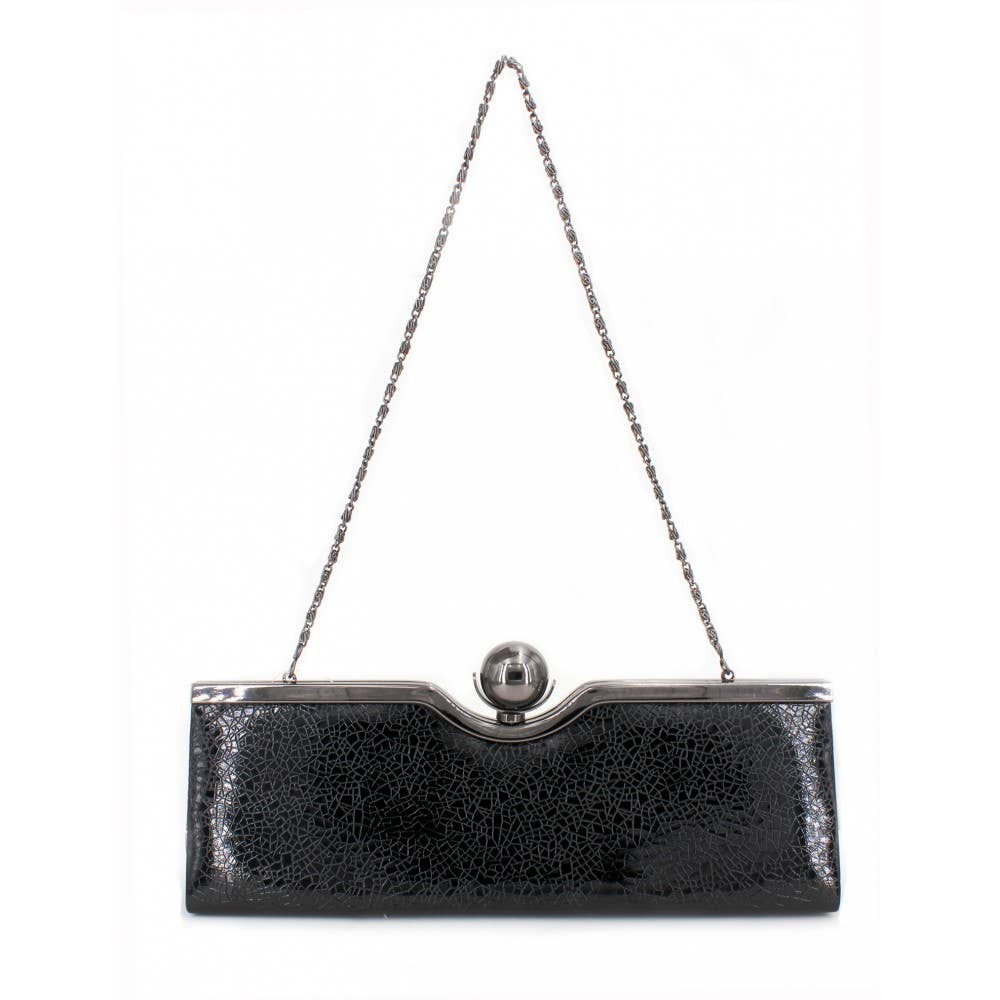 Noir Frame Evening Bag