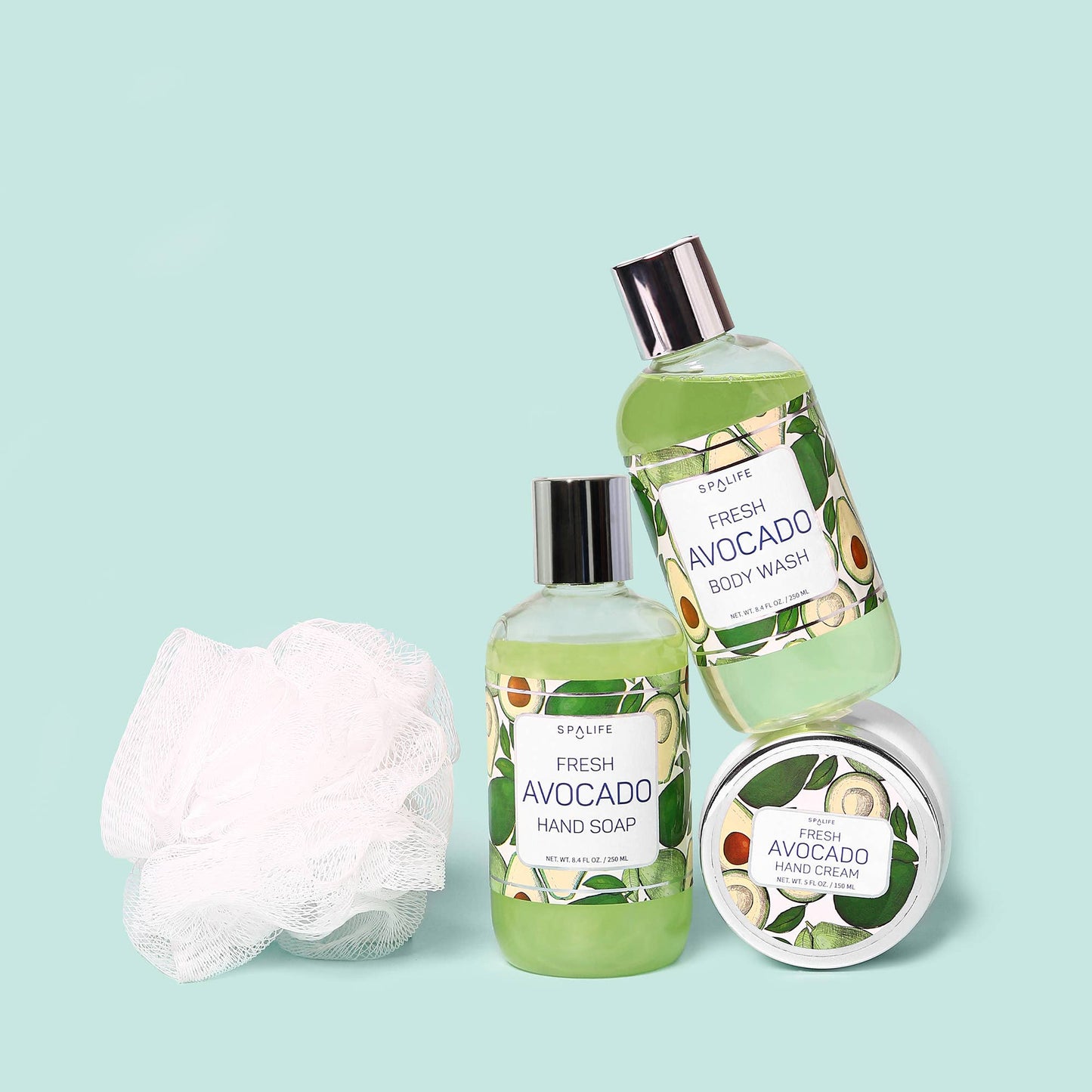 Avocado Shower Bird Cage Gift Set - 5 Pc
