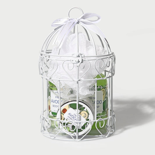 Avocado Shower Bird Cage Gift Set - 5 Pc