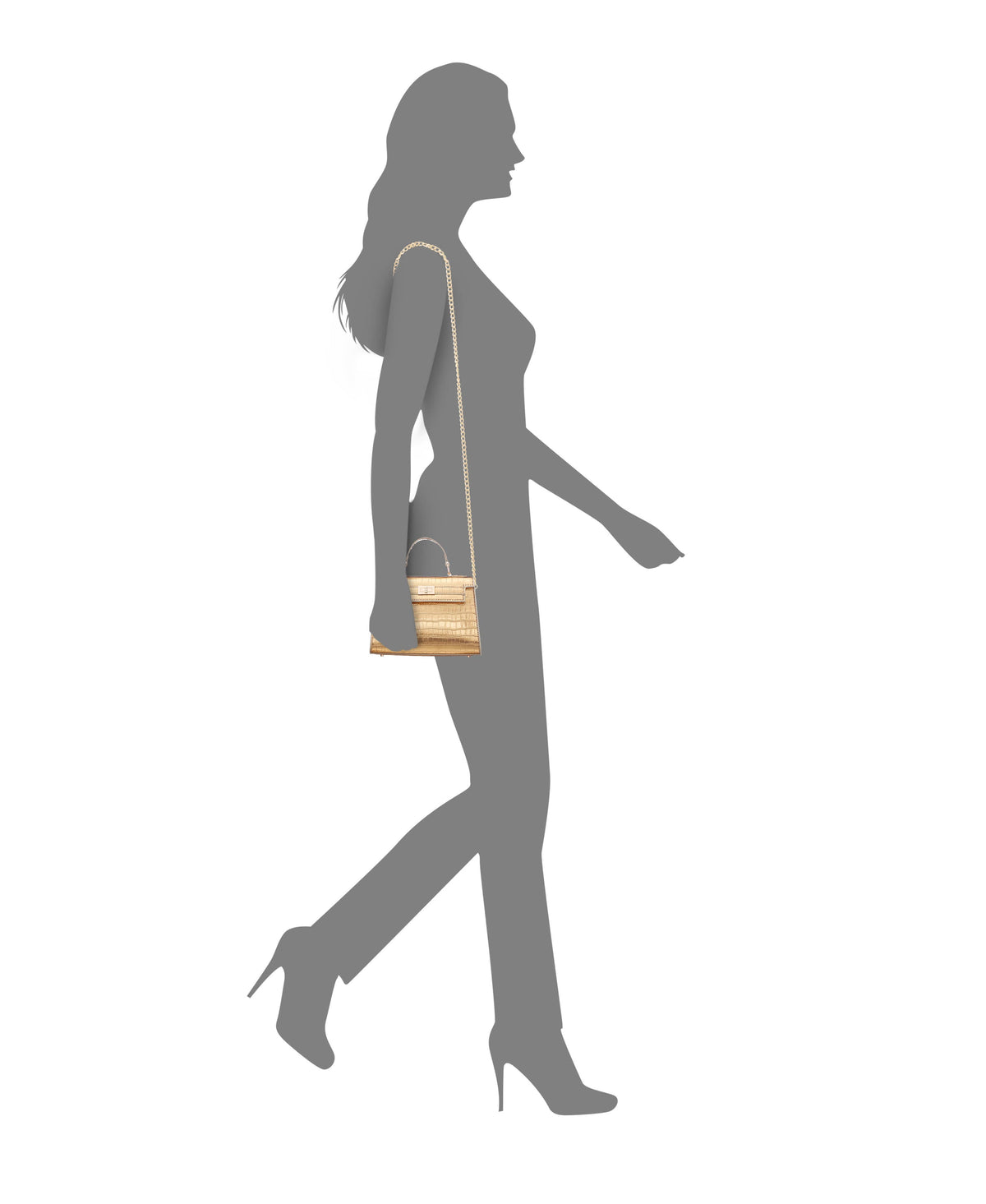 Handbag: UDELE-DARK GOLD
